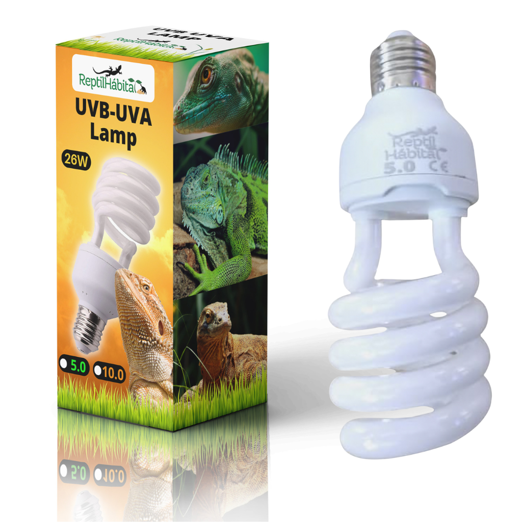 Bombilla Compacta UVB ReptilHábitat – 5.0 y 10.0