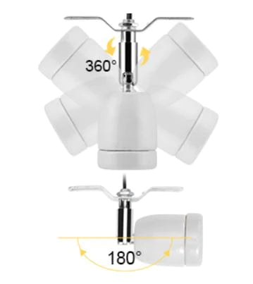 Portalámparas 360º