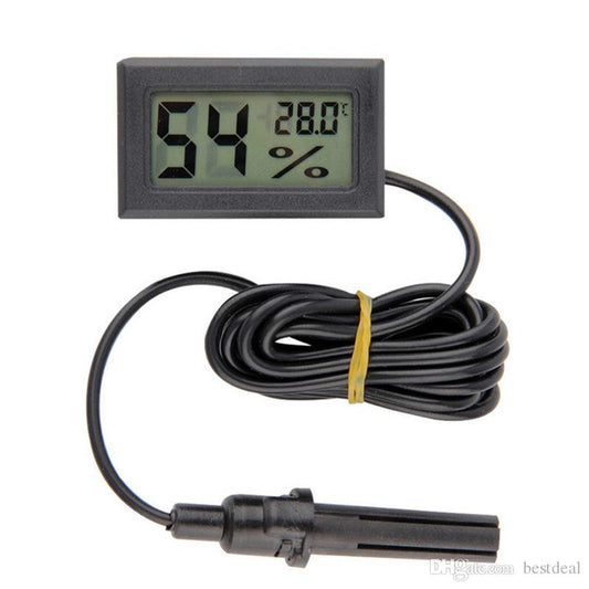 Medidor de temperatura y humedad con sonda