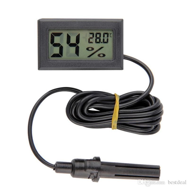Medidor de temperatura y humedad con sonda